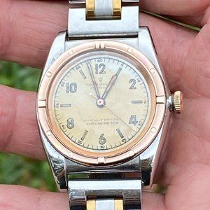 ROLEX WATCH 1948 BUBBLEBACK OYSTER PERPETUAL CHRONOMETER FOR MAN OR WOMAN